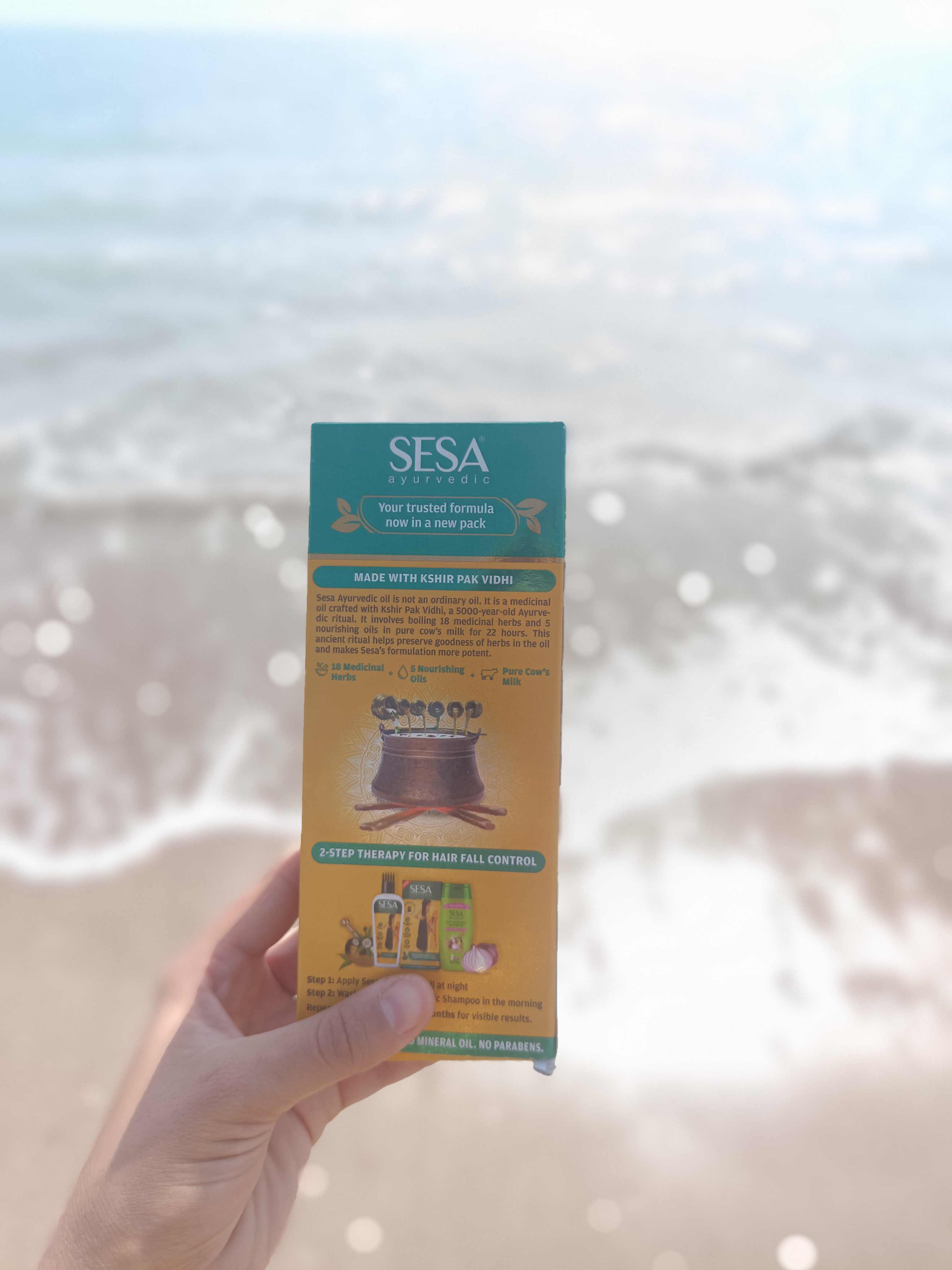 روغن موی سیسا ۱۸گیاه کوچک 